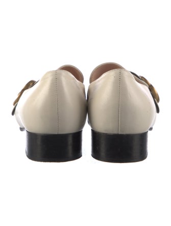 Gucci Double G Logo Leather Loafers