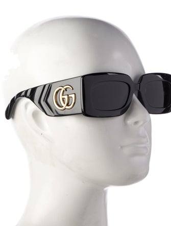 Gucci Double G Logo Square Sunglasses
