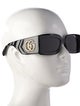 Gucci Double G Logo Square Sunglasses