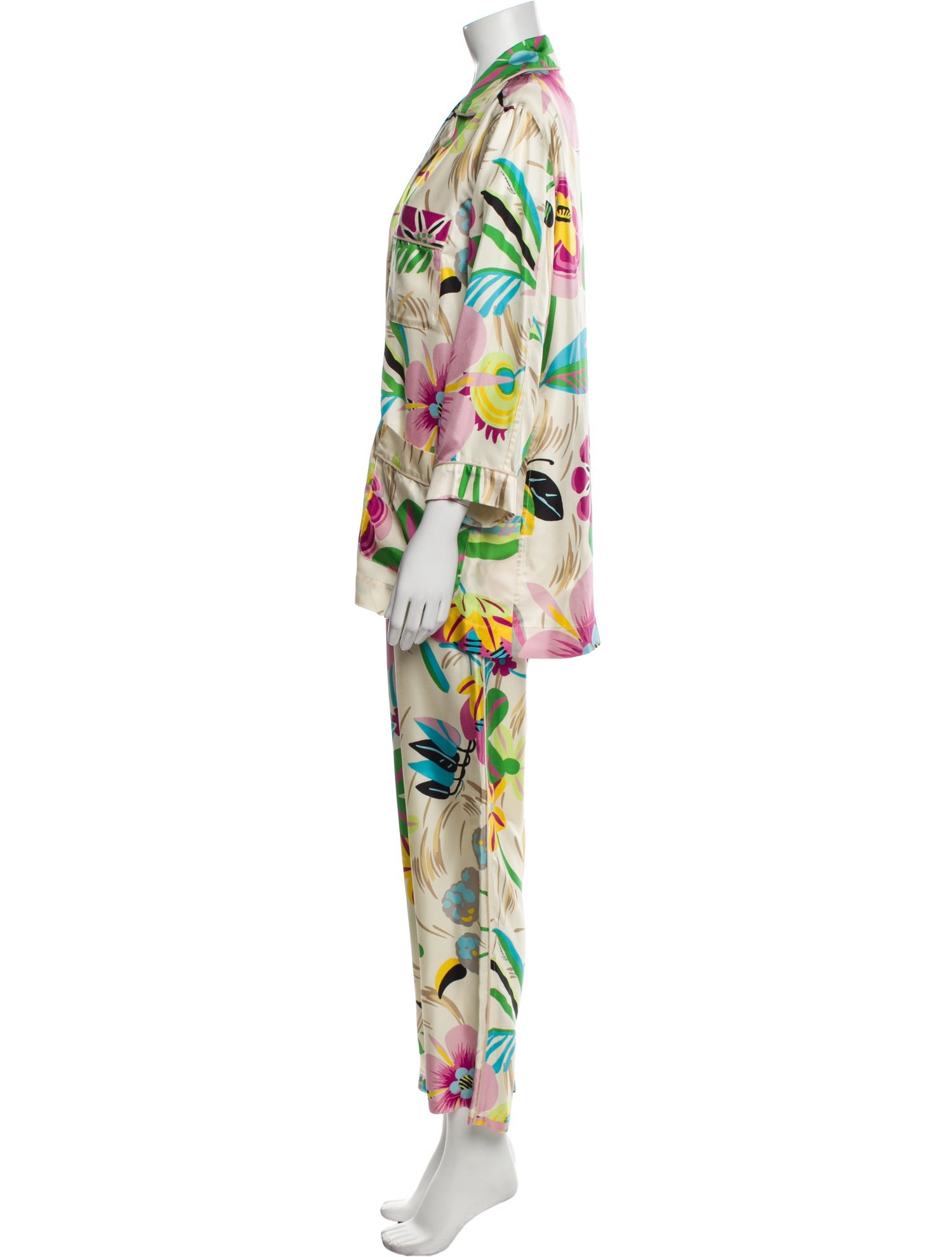 Gucci Silk Floral Print Set