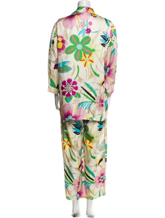 Gucci Silk Floral Print Set