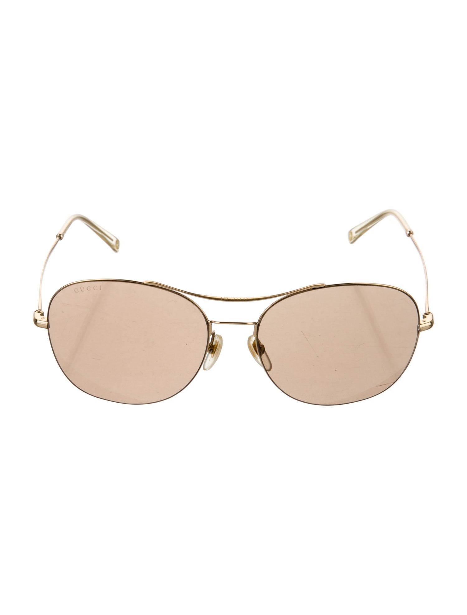 Gucci Interlocking G Logo Aviator Sunglasses