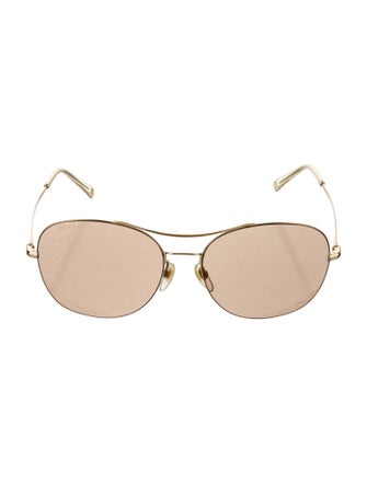 Gucci Interlocking G Logo Aviator Sunglasses