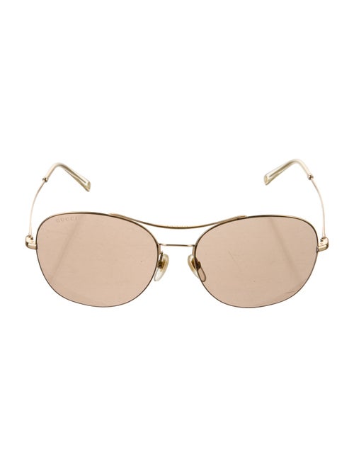 Gucci Interlocking G Logo Aviator Sunglasses