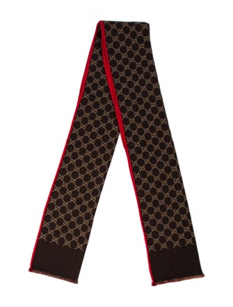 Gucci Wool GG Logo Scarf