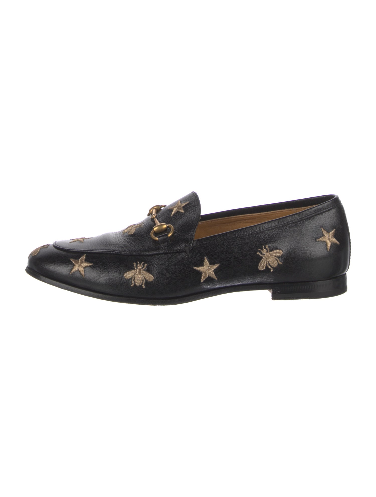 Gucci Horsebit Accent Leather Loafers