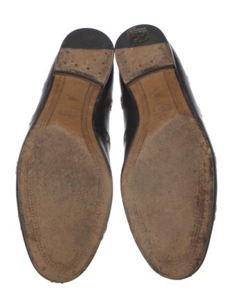 Gucci Horsebit Accent Leather Loafers