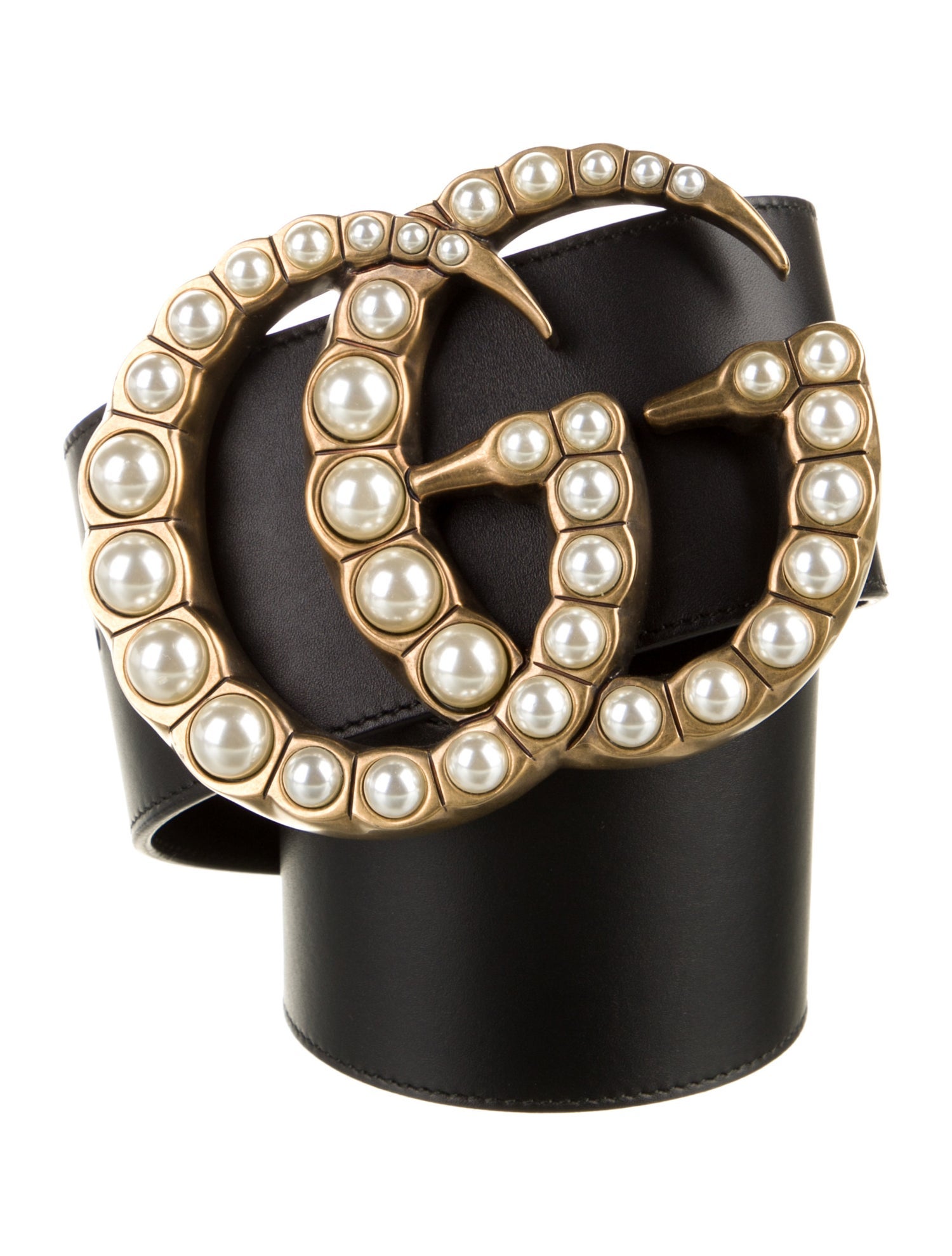 Gucci Faux Pearl Accents Wide Belt Kit