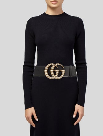 Gucci Faux Pearl Accents Wide Belt Kit