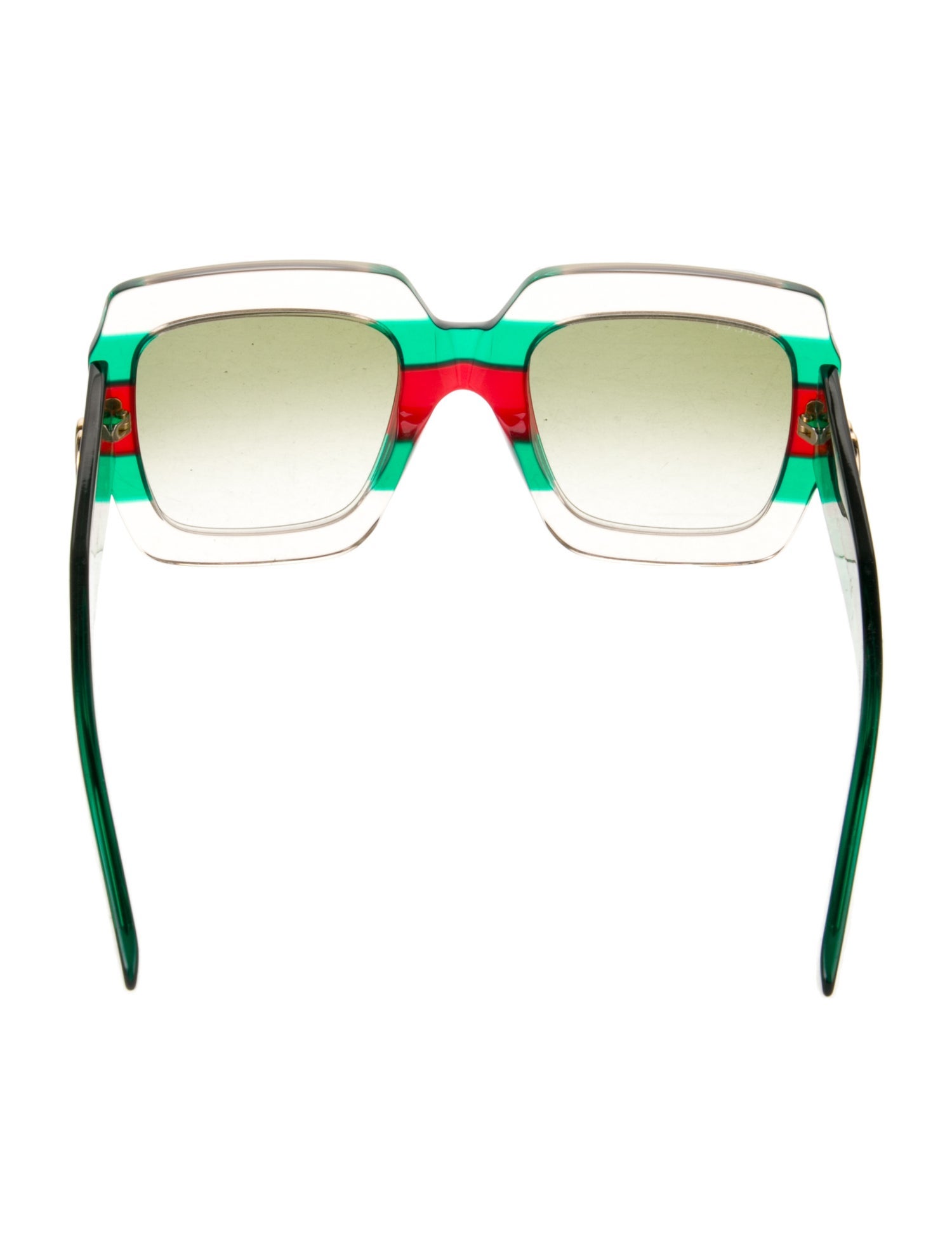 Gucci Web Accent Square Sunglasses