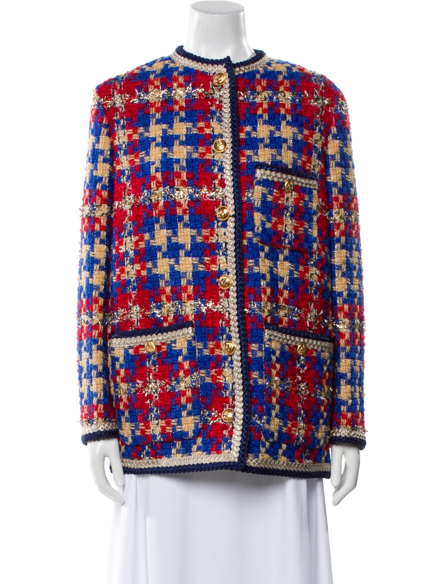 Gucci Tweed Pattern Evening Jacket w/ Tags