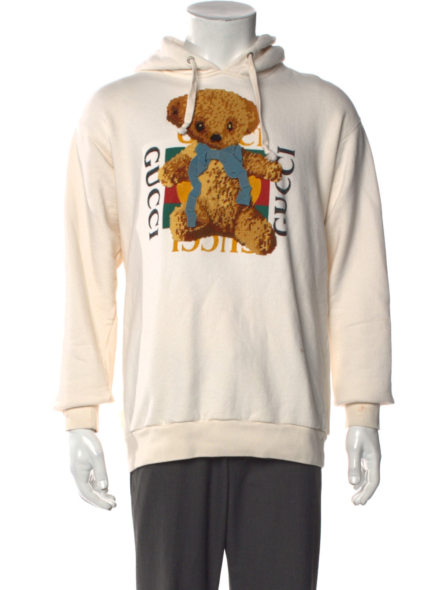 Gucci Web Accent Graphic Print Hoodie