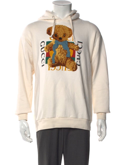 Gucci Web Accent Graphic Print Hoodie