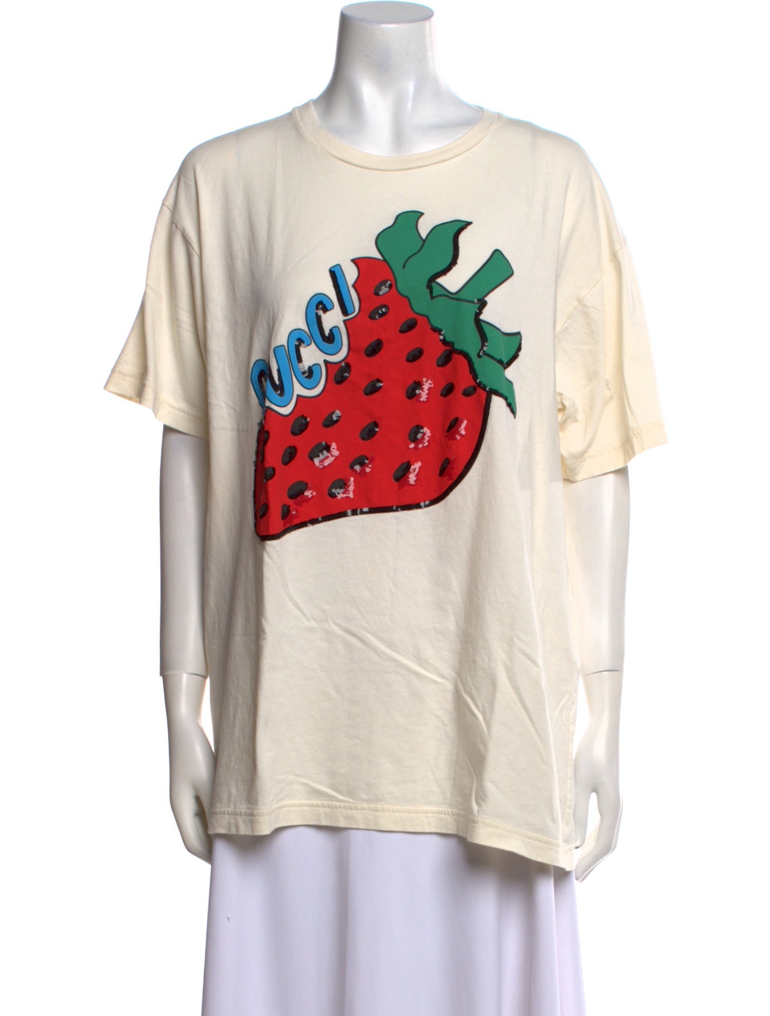Gucci Graphic Print Crew Neck T-Shirt