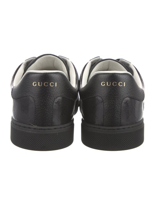 Gucci Web Accent Leather Sneakers