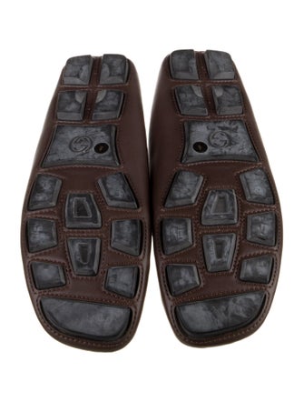 Gucci Bee Accent Leather Drivers