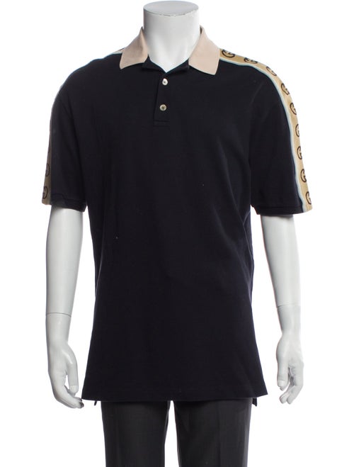 Gucci Interlocking G Logo Crew Neck Polo Shirt
