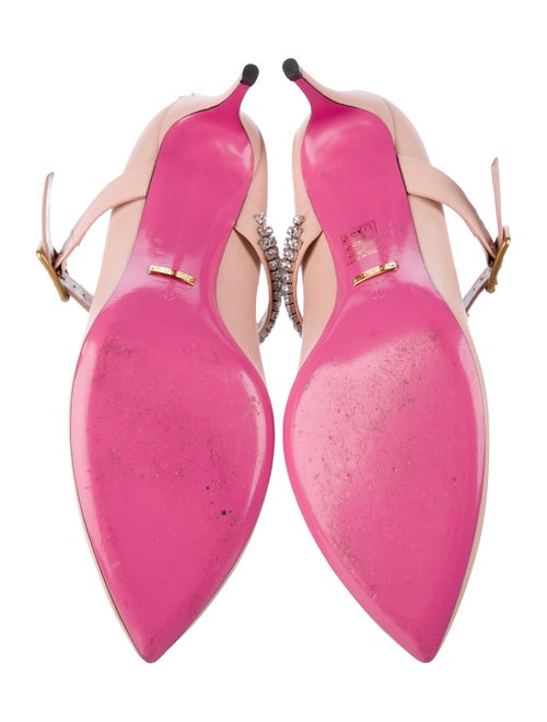 Gucci Leather Crystal Embellishments Pumps