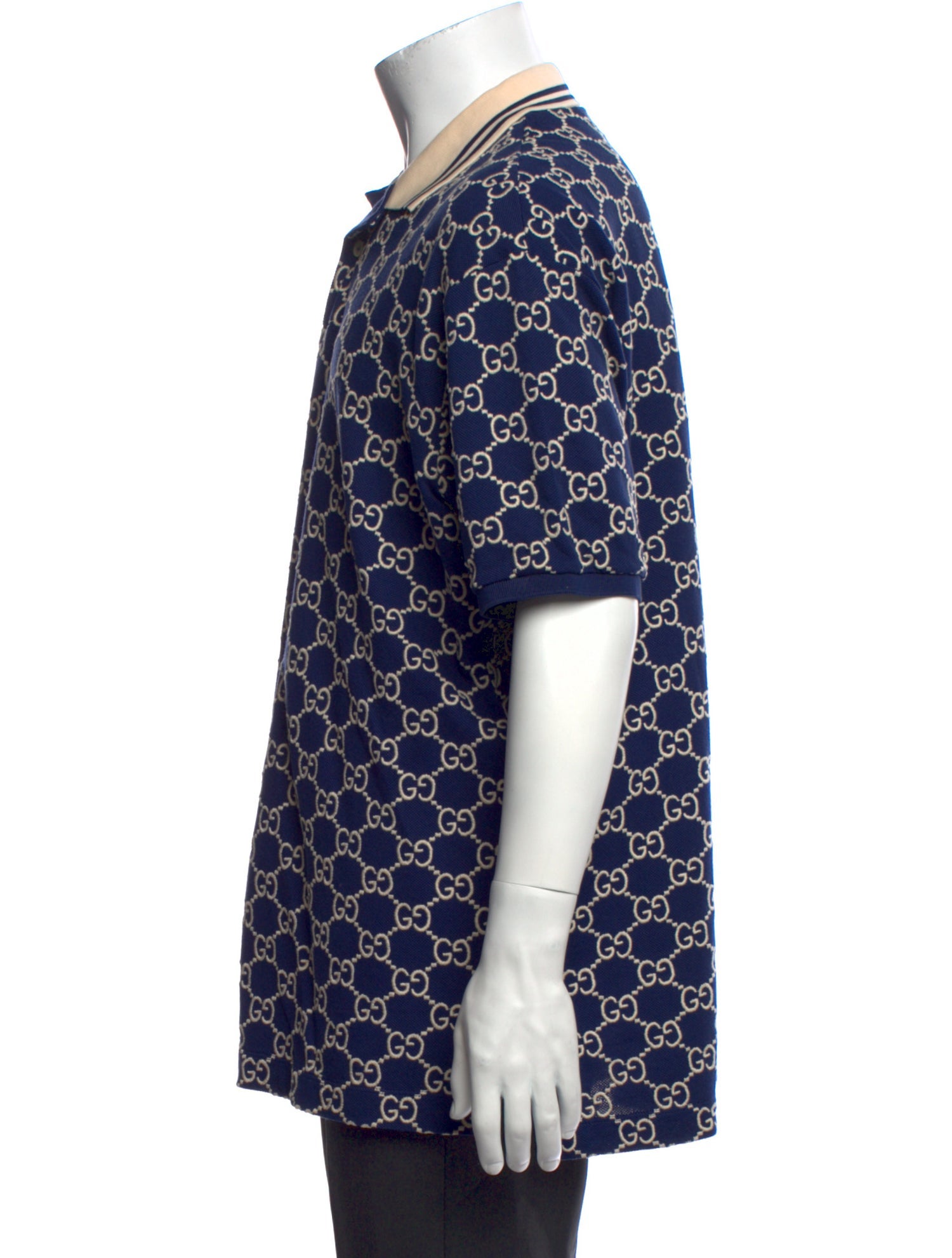 Gucci 2022 GG Logo Polo Shirt