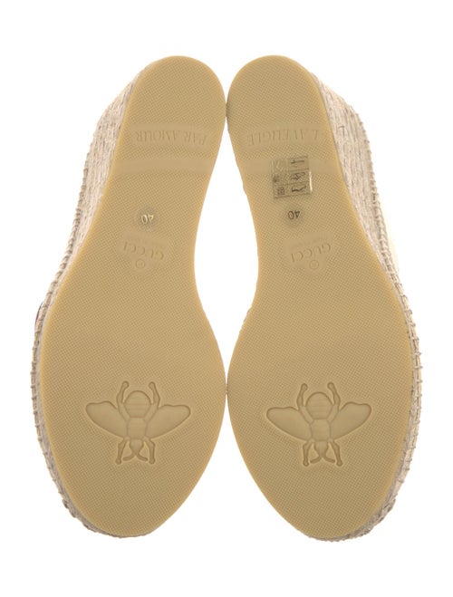 Gucci Web Accent Canvas Pumps