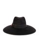 Gucci Rabbit Felt Wide Brim Fedora Hat