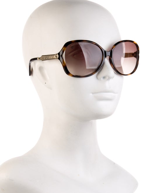 Gucci Interlocking G Logo Oversize Sunglasses