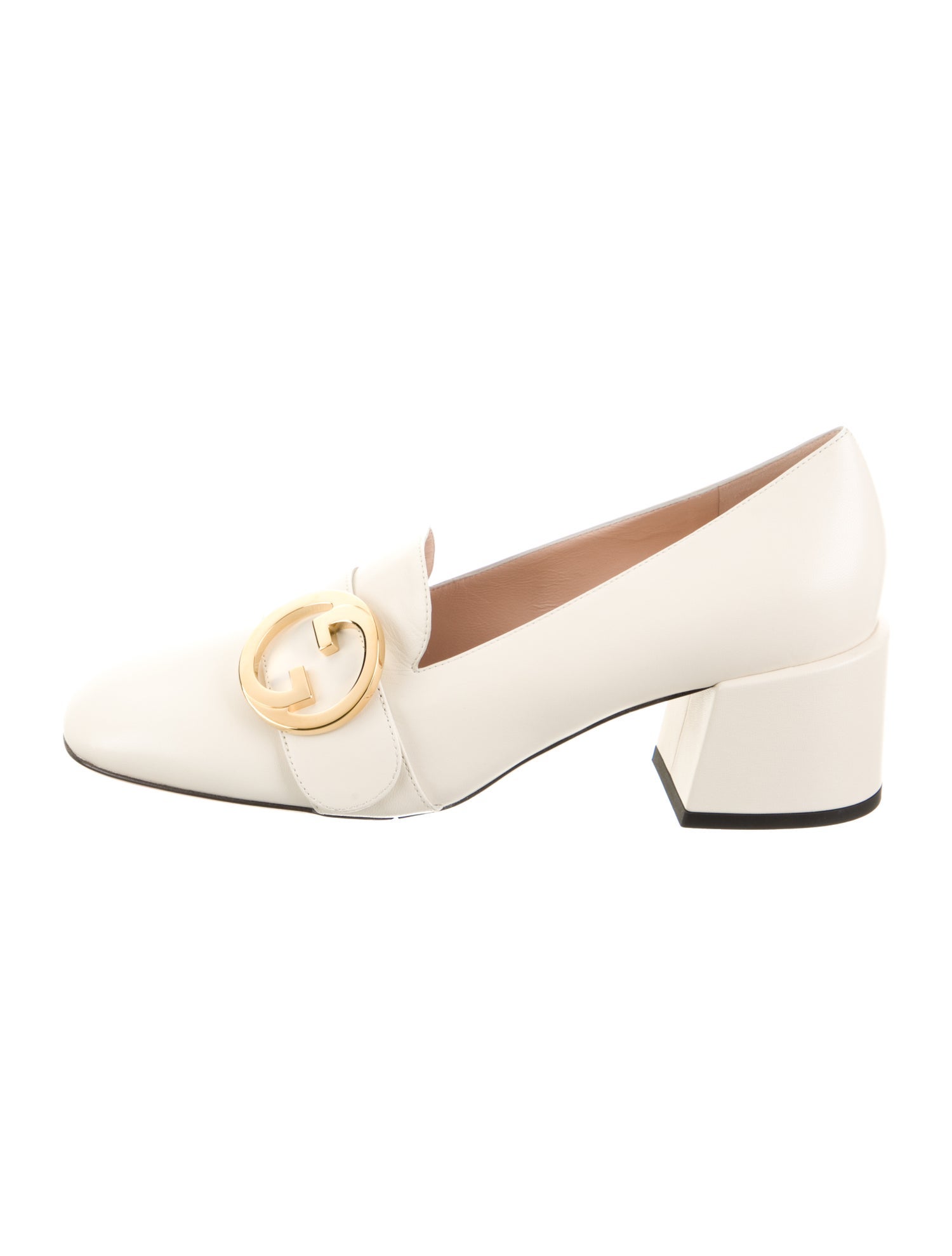 Gucci Interlocking G Logo Leather Pumps