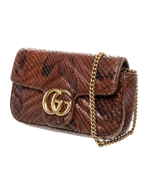 Gucci Python Marmont Super Mini