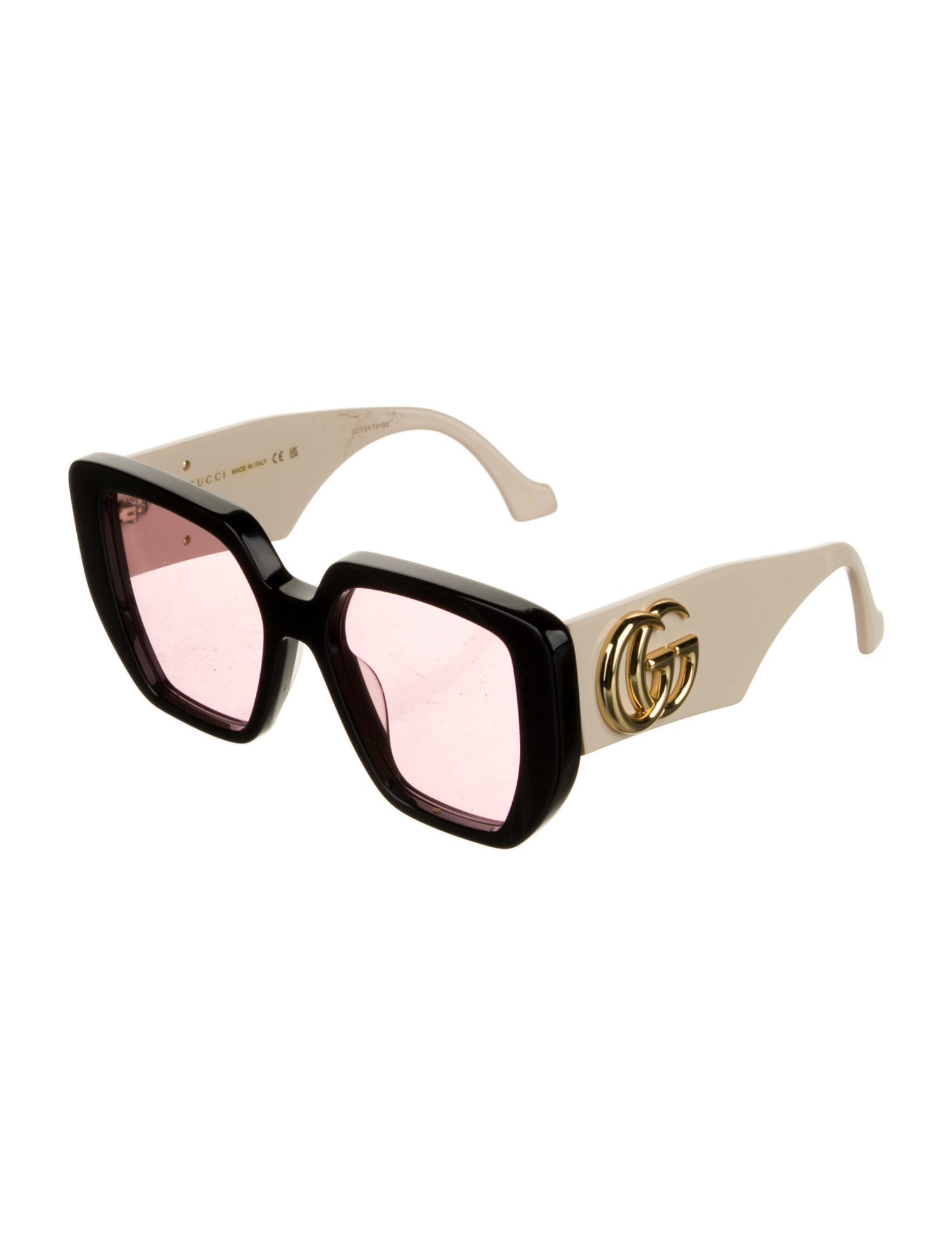 Gucci Double G Logo Square Sunglasses