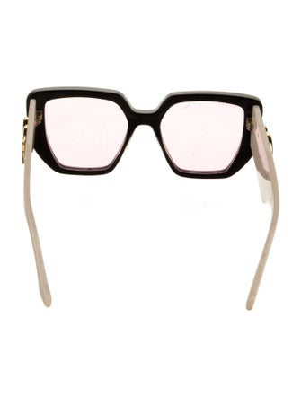 Gucci Double G Logo Square Sunglasses