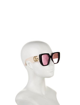 Gucci Double G Logo Square Sunglasses