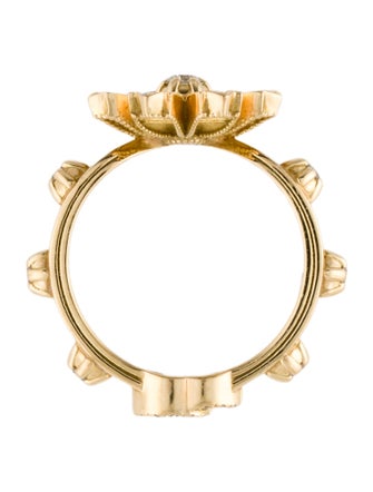 Gucci 18K Diamond Flora Cocktail Ring
