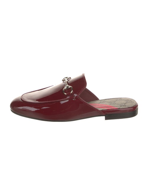 Gucci 1955 Horsebit Accent Patent Leather Mules