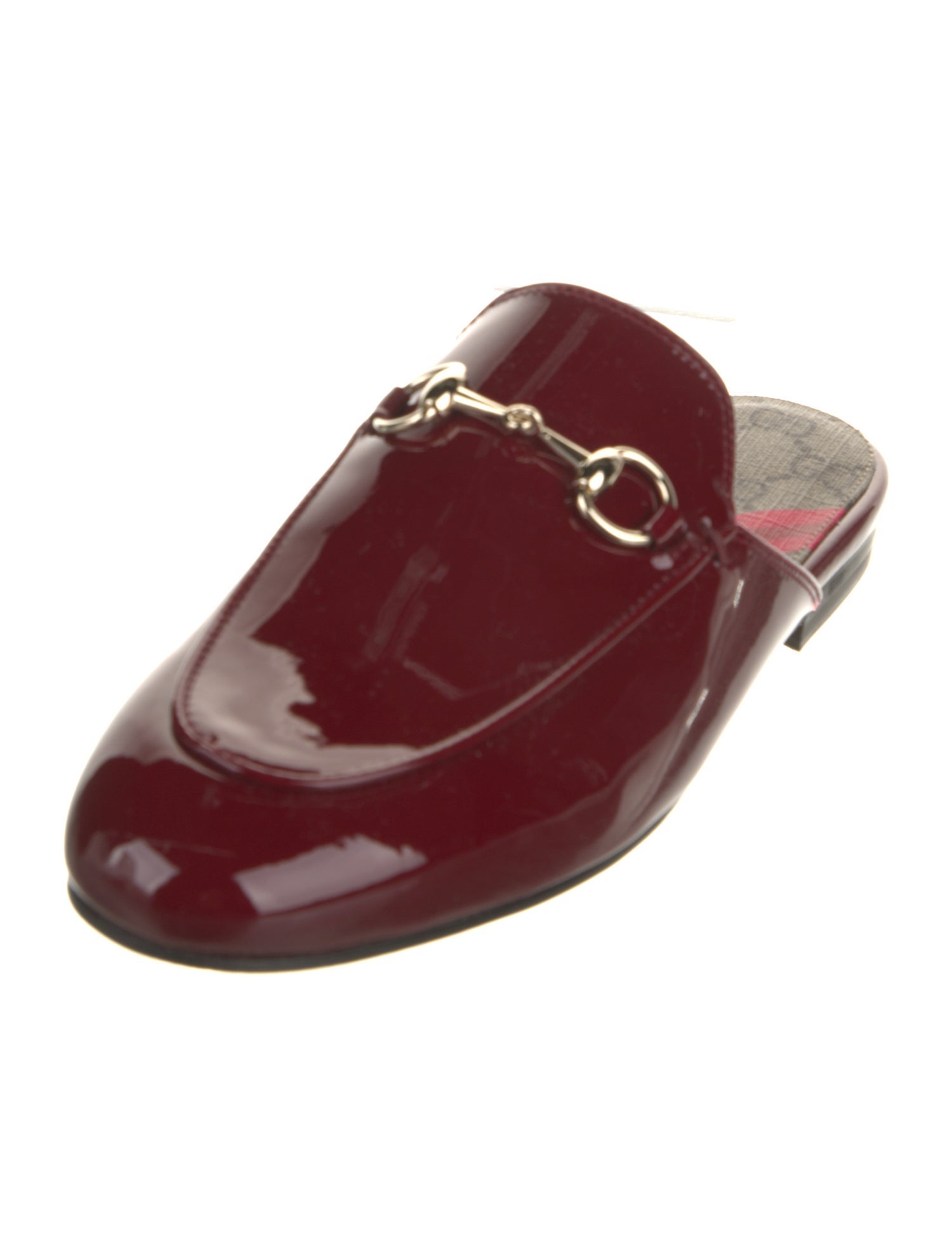 Gucci 1955 Horsebit Accent Patent Leather Mules