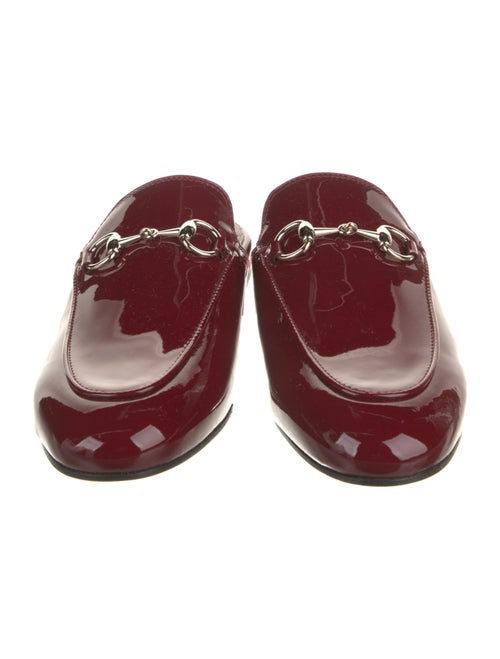 Gucci 1955 Horsebit Accent Patent Leather Mules