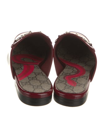 Gucci 1955 Horsebit Accent Patent Leather Mules