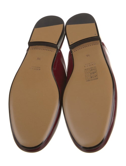 Gucci 1955 Horsebit Accent Patent Leather Mules