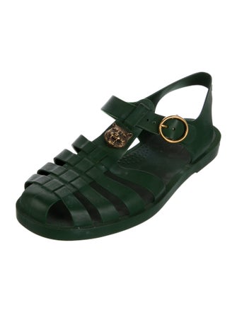 Gucci Double G Logo Rubber Sandals