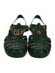 Gucci Double G Logo Rubber Sandals