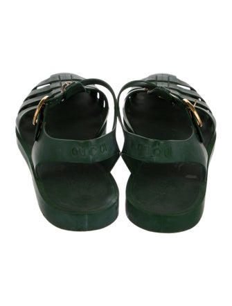 Gucci Double G Logo Rubber Sandals