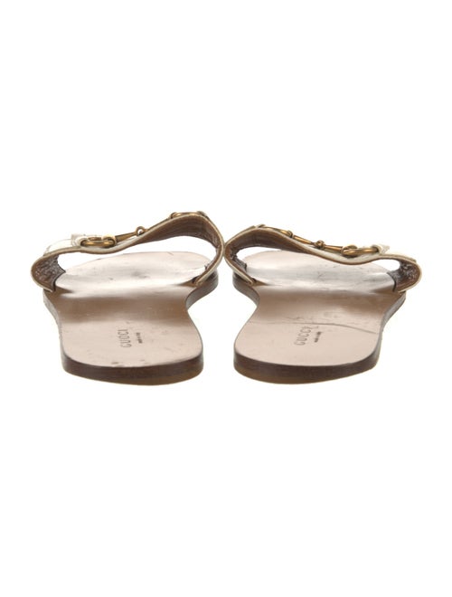 Gucci Horsebit Accent Leather Slides