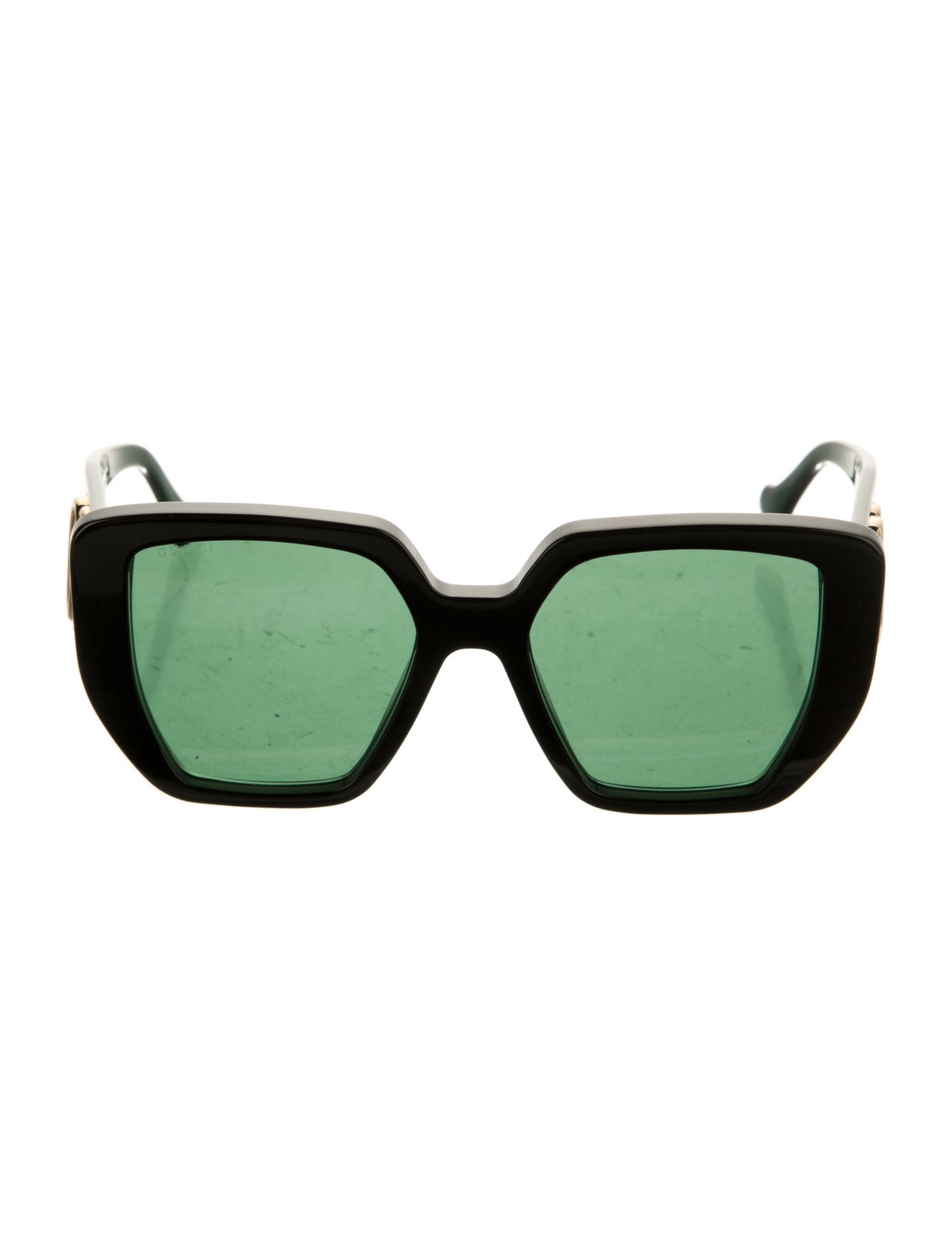 Gucci Double G Logo Square Sunglasses