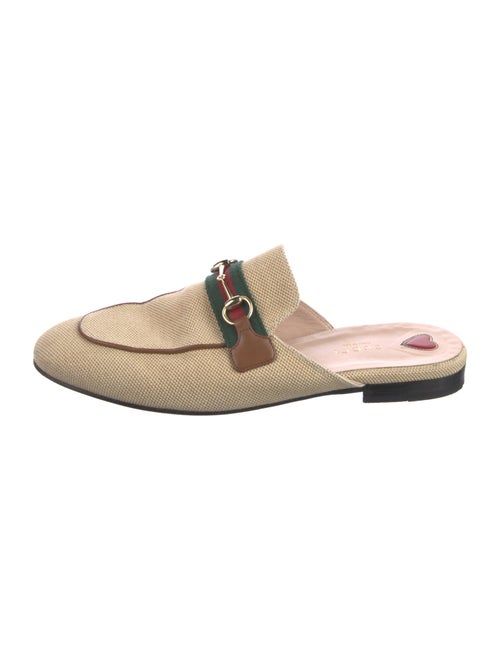 Gucci Web Accent Canvas Mules