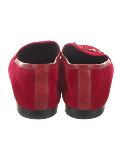 Gucci Horsebit Accent Velvet Loafers