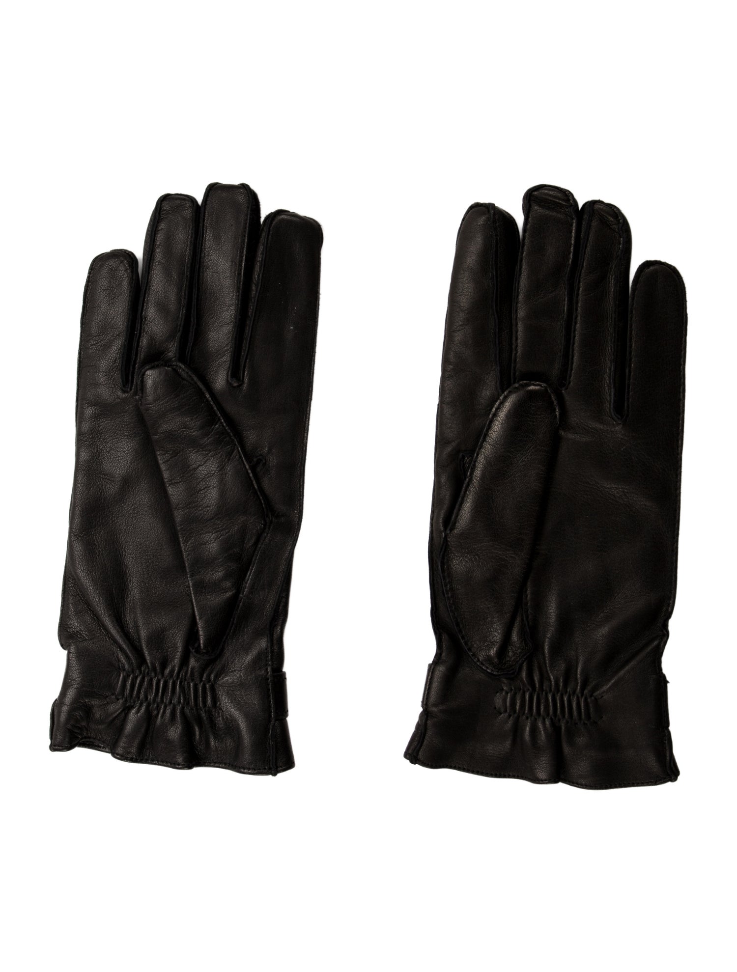 Gucci Black leather gloves w/Tags