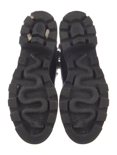 Gucci GG Crystal Leather Chelsea Boots