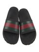 Gucci Web Accent Rubber Slides