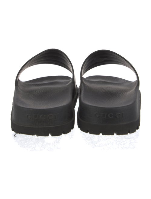 Gucci Web Accent Rubber Slides
