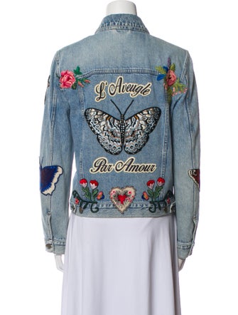 Gucci Printed Denim Jacket