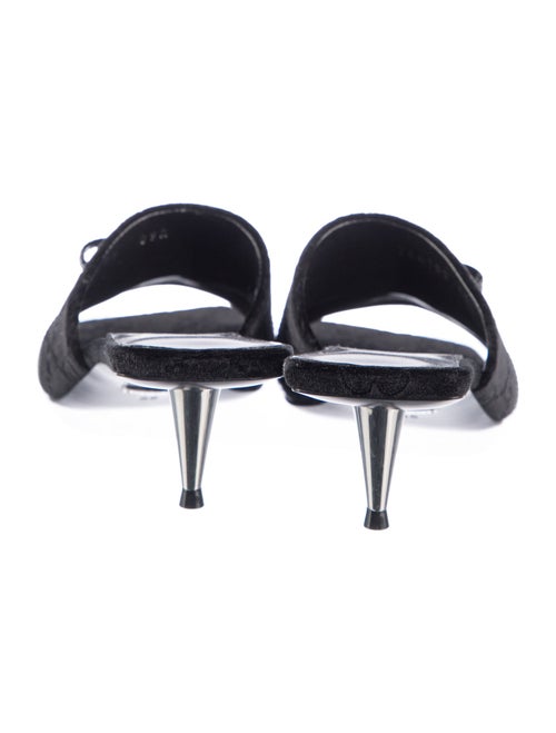 Gucci Velvet Bow Accents Slides